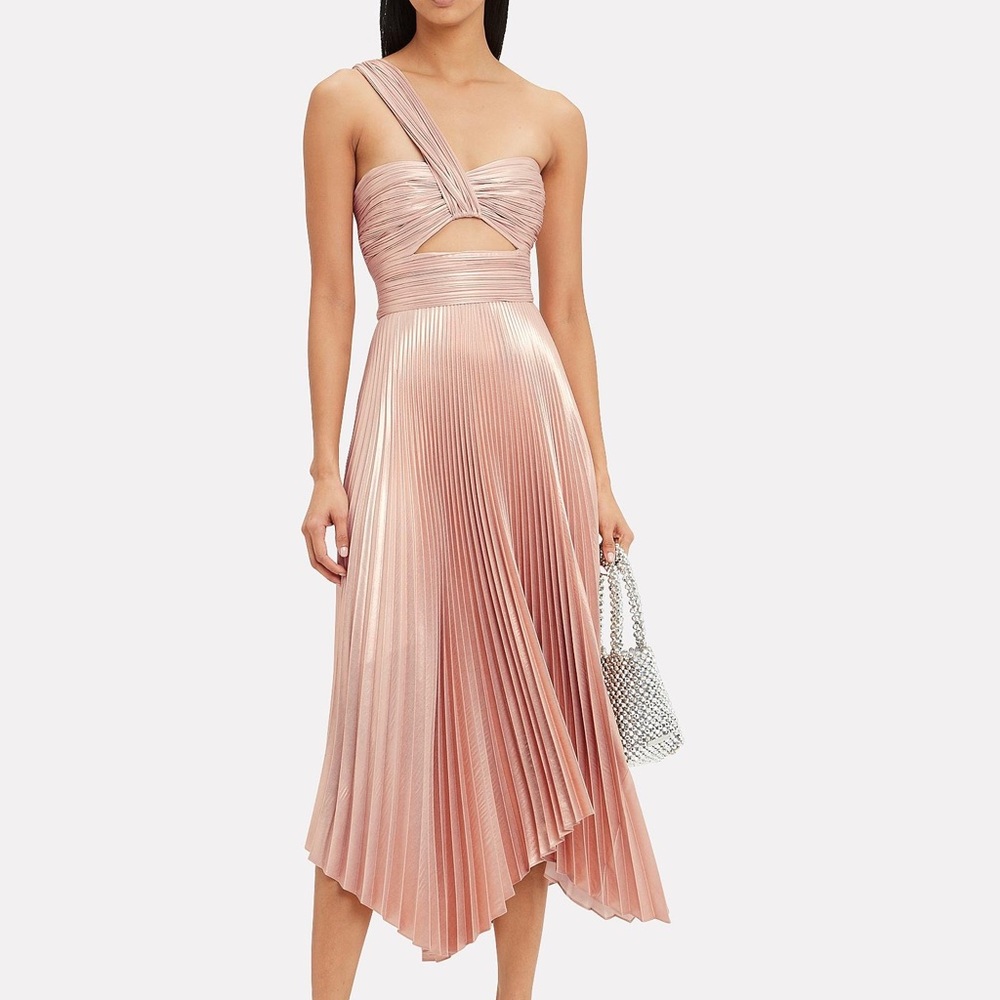 ALC Pink Pleated Dress